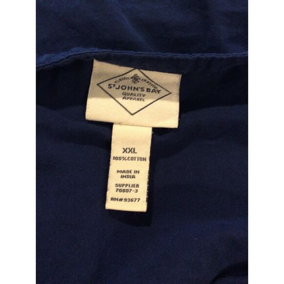 Navy Blue Shift Sleeveless Plus size XXL Dress Cotton V Neck Lace Edging - Picture 3 of 6